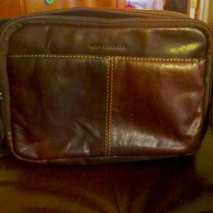 Jack George’s leather crossbody voyager bag